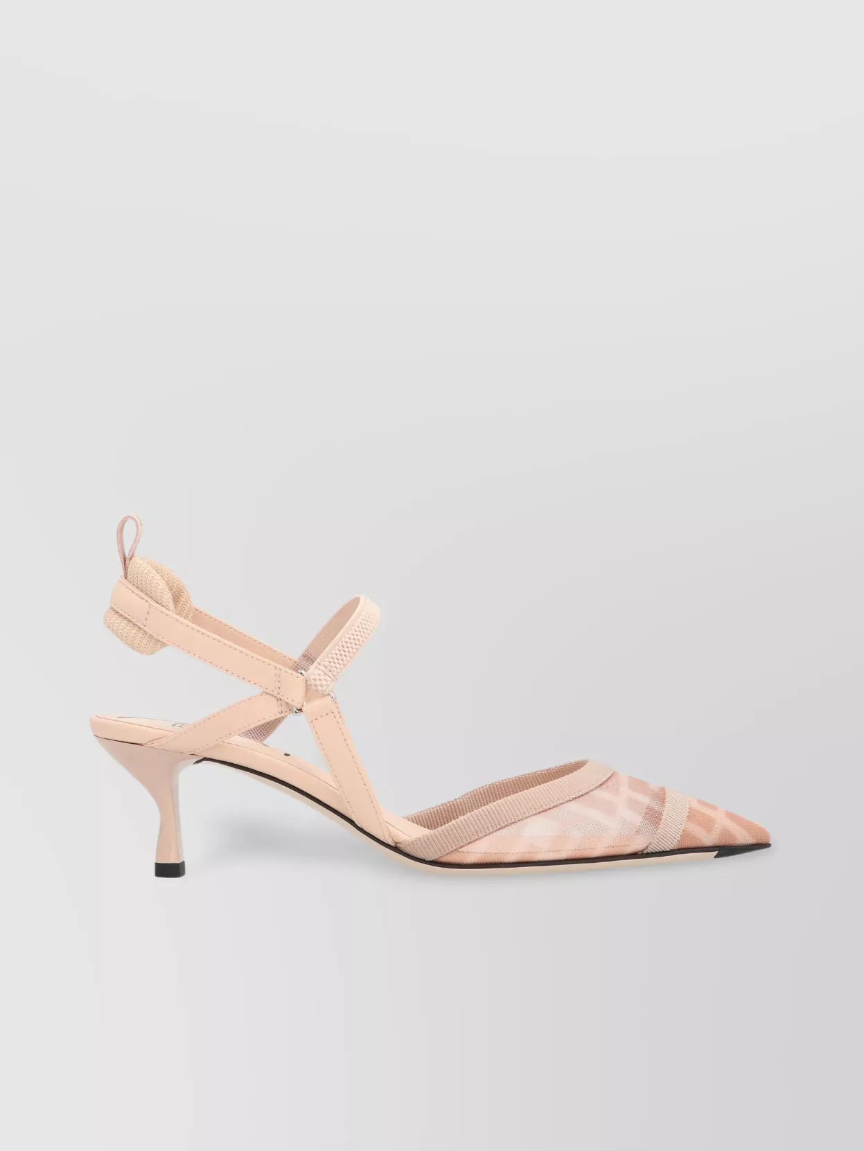 Fendi Lite Slingback With Pointed Toe And Mesh Panels