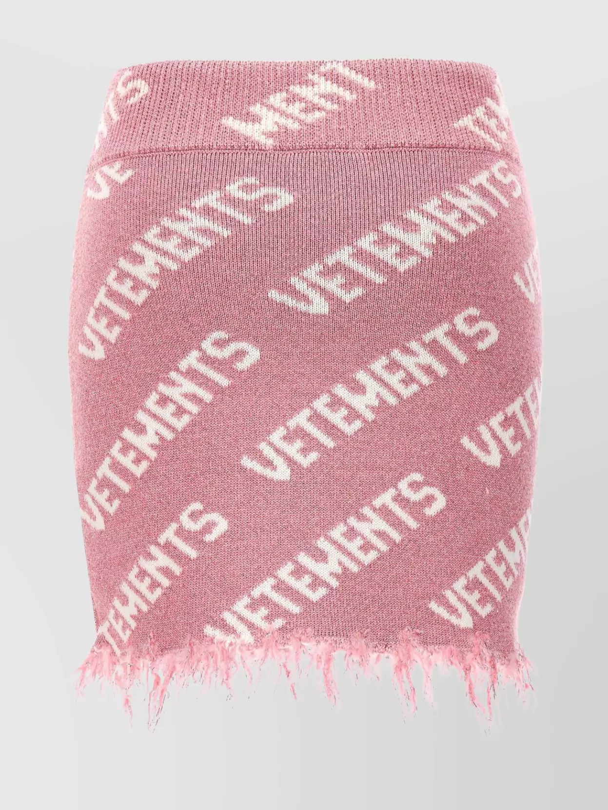 Vetements Woman Mini Skirt Pink Size S Merino Wool