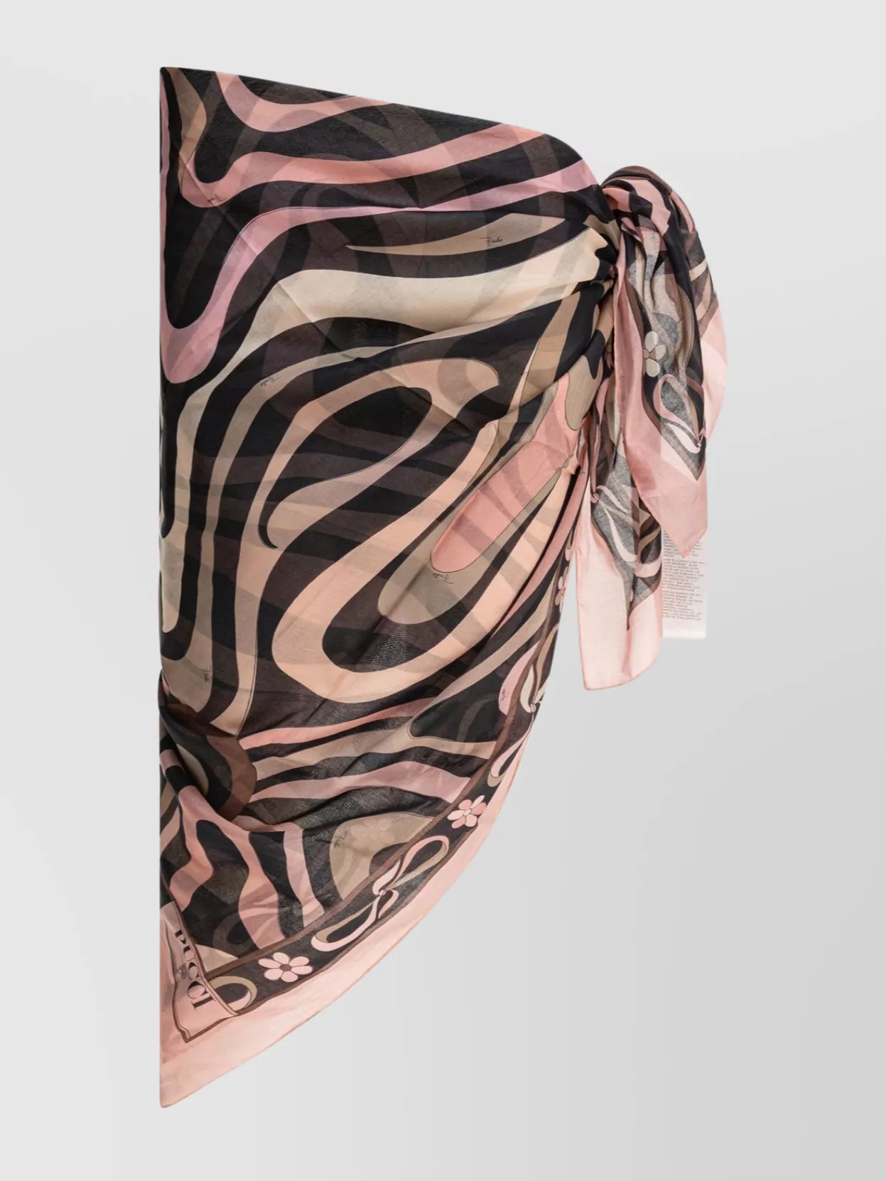 EMILIO PUCCI ABSTRACT SHEER RECTANGULAR LIGHTWEIGHT SUIT