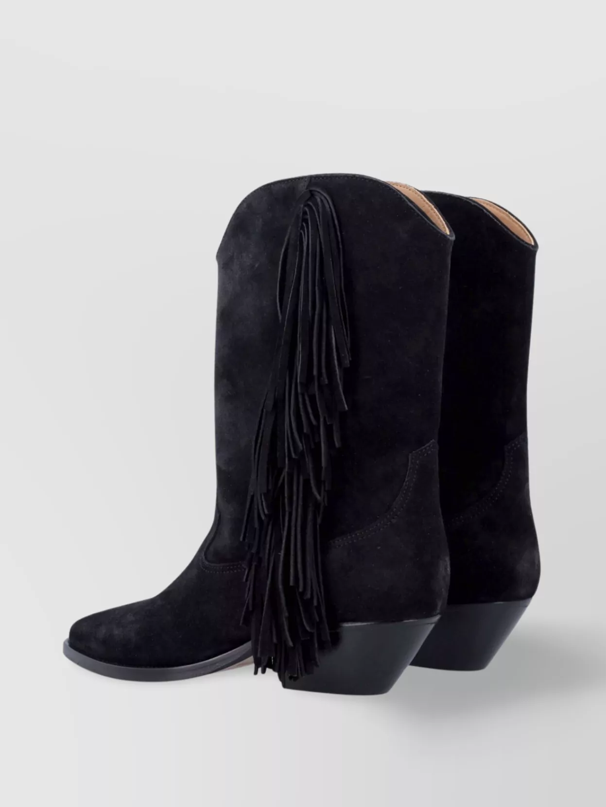 Isabel Marant Duerto Fringed Suede Cowboy Boots