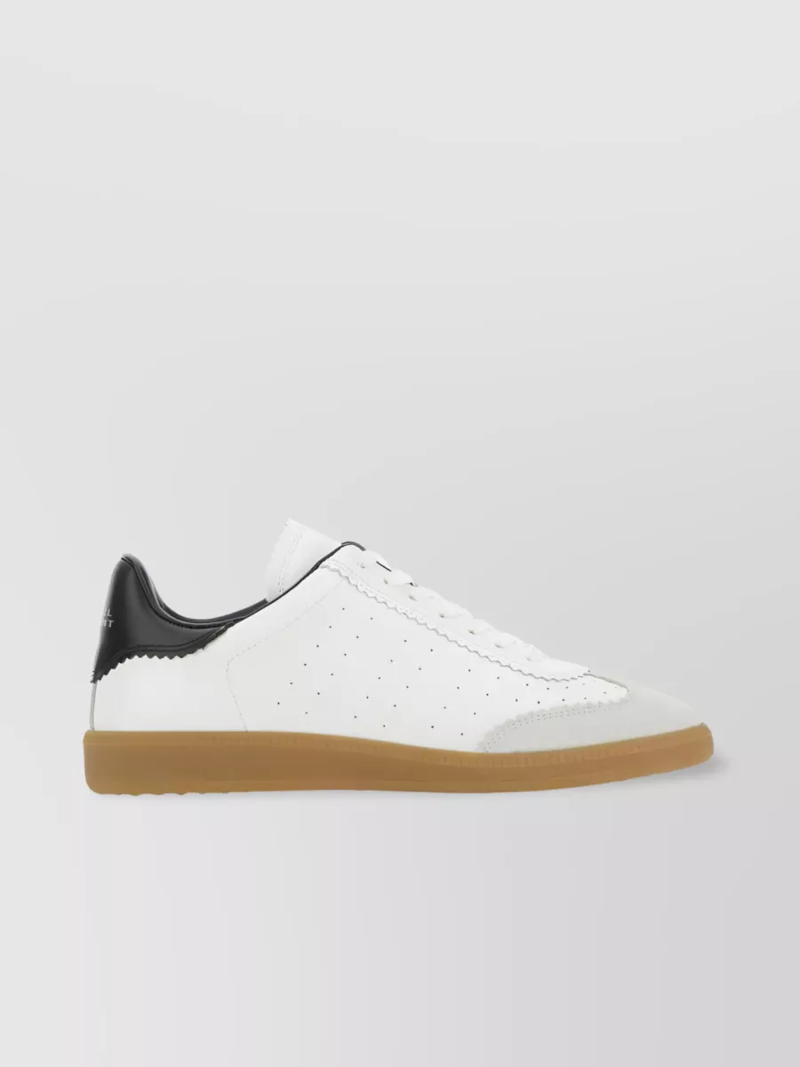 Shop Isabel Marant Lace-up Sneakers In White