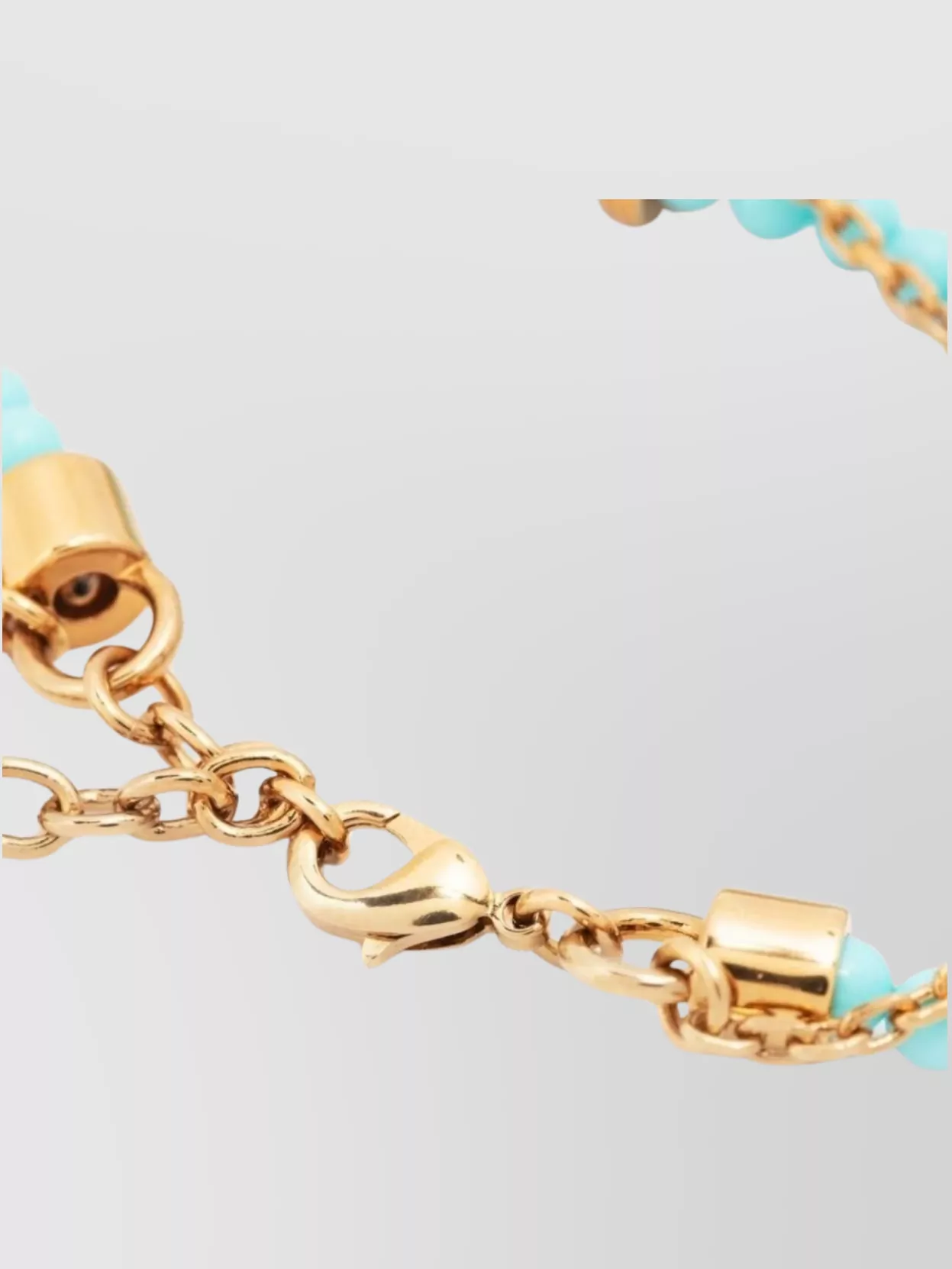 VERSACE MEDUSA CUTLERY BEADED ADJUSTABLE CHAIN BRACELET