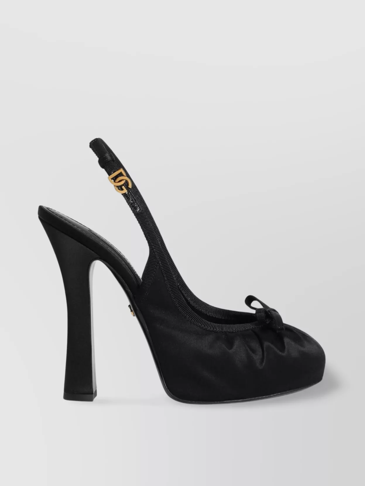 Shop Dolce & Gabbana Slingbacks Platform Bow Detail