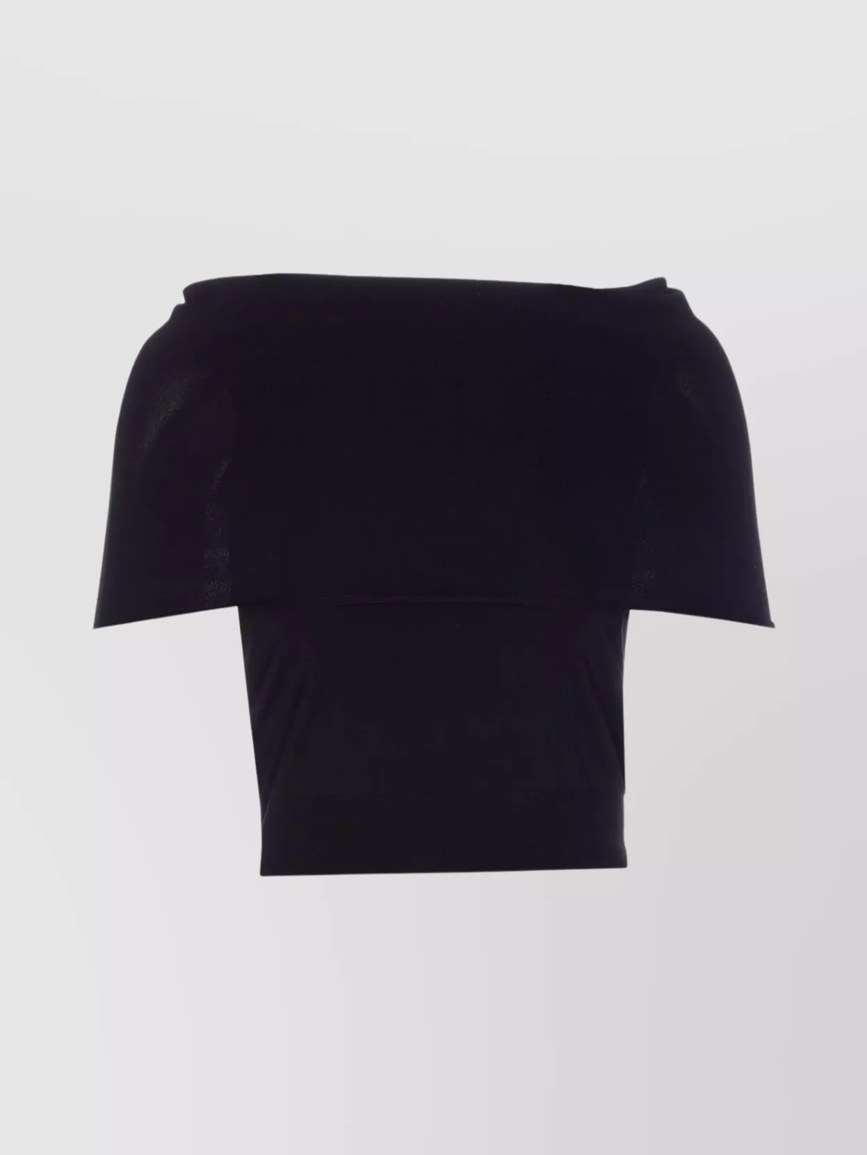 Roberto Collina Cropped Fitted Off-the-shoulder Sleeveless Stretch Tight