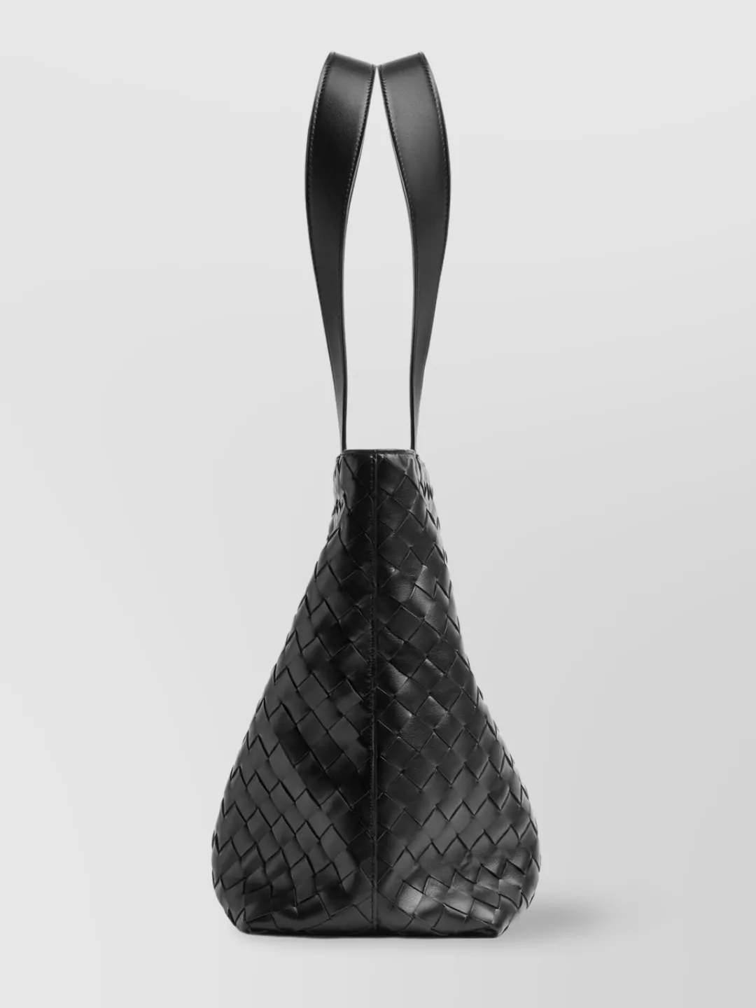 BOTTEGA VENETA SMALL WOVEN TOTE BAG WITH ZIPPER