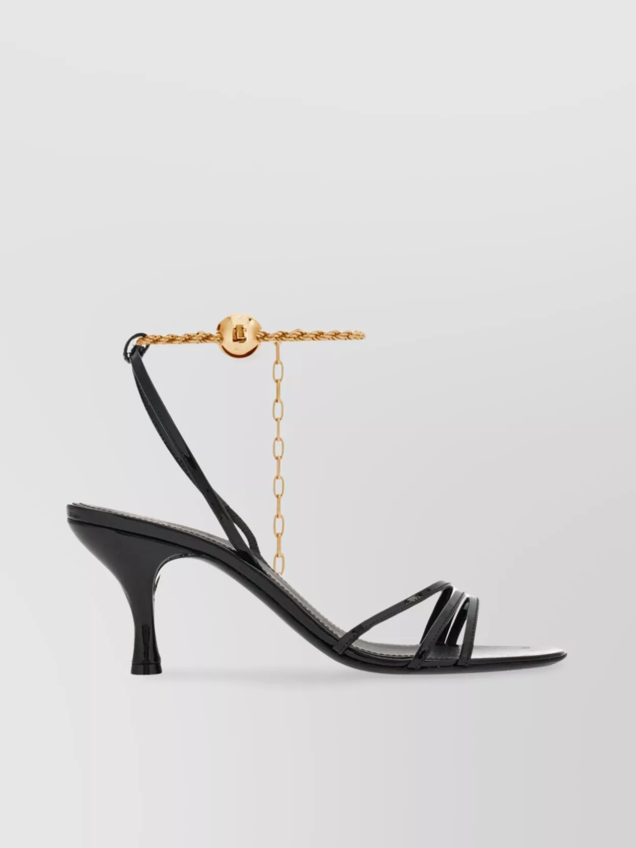 Shop Ferragamo 70mm Mid Heel Sandals In Black