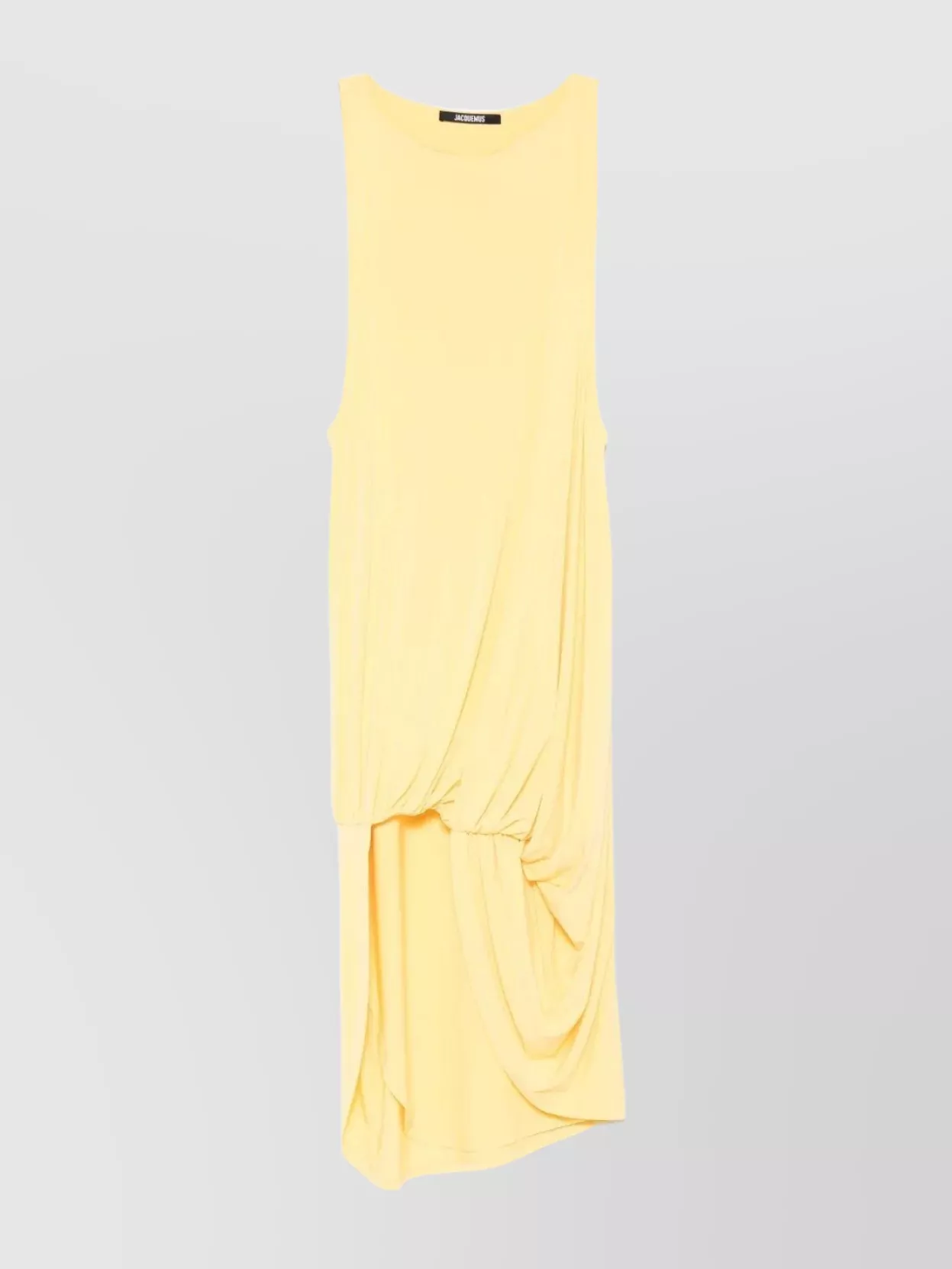 Shop Jacquemus Short Peplum Dress Featuring Asymmetric Hem