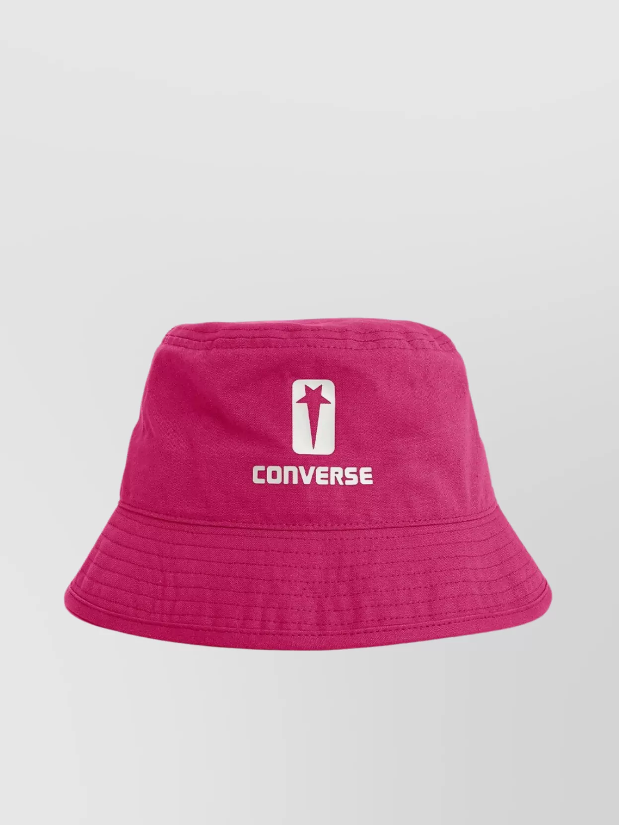 Rick Owens Drkshdw Cotton Bucket Hat Tonal Stitching In Pink