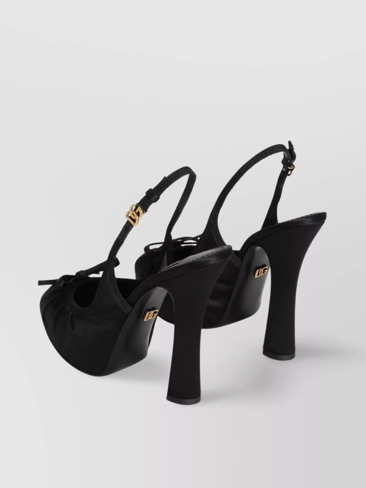 Shop Dolce & Gabbana Slingbacks Platform Bow Detail
