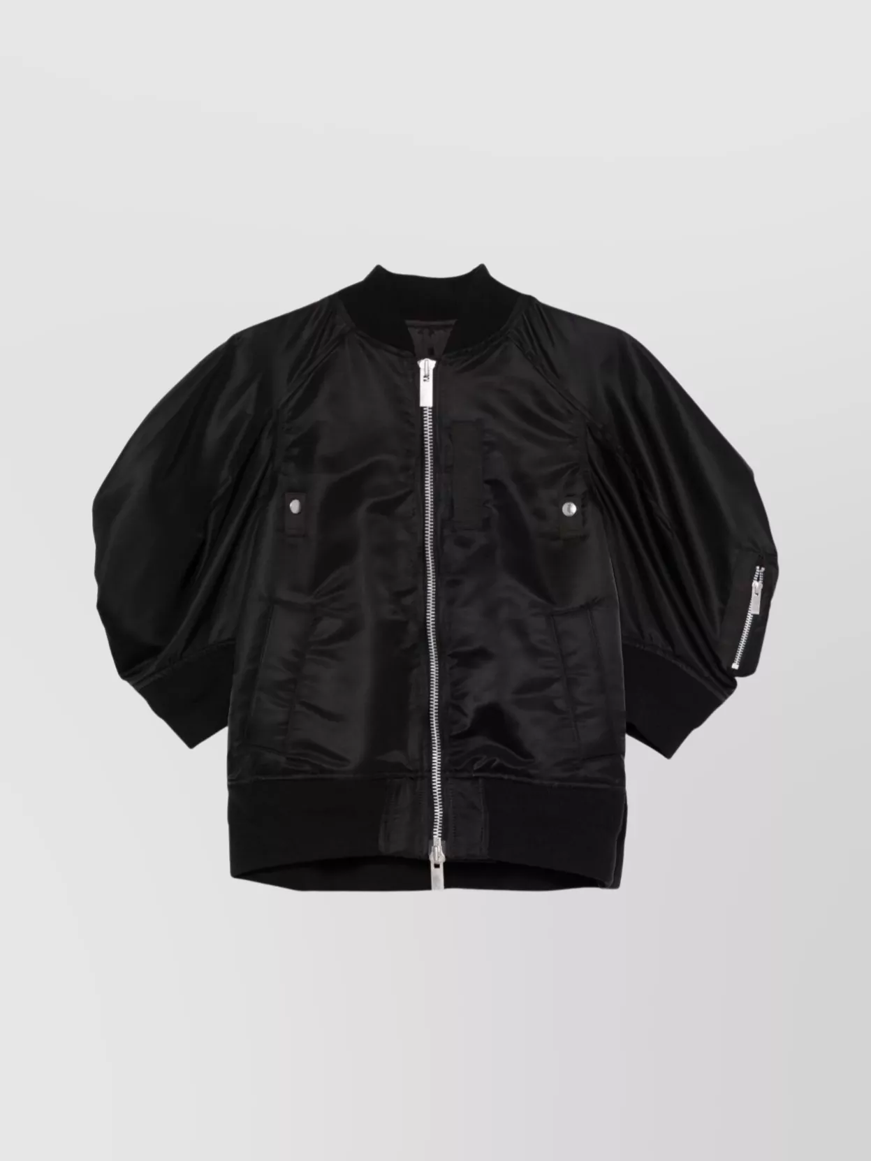 Shop Sacai Bomber Jacket Metallic Hardware