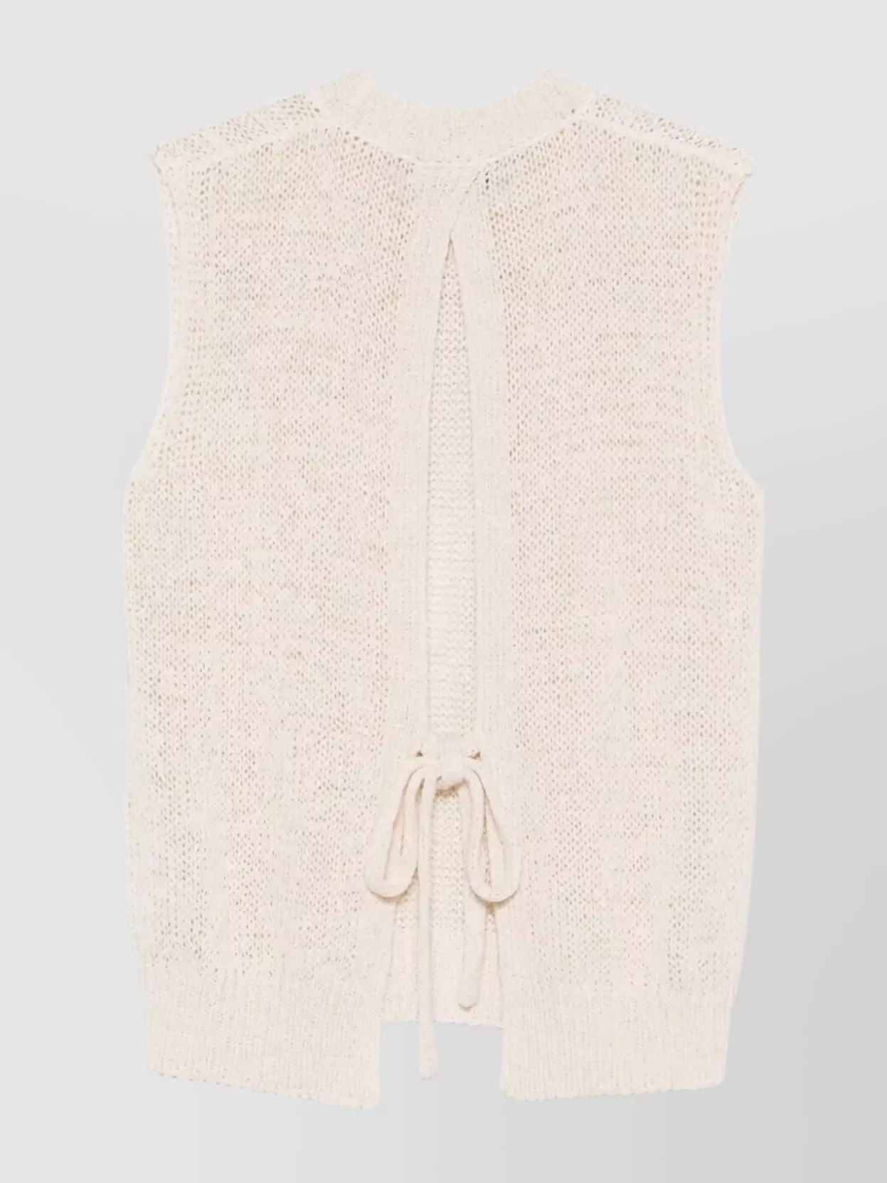 Roberto Collina Back Slit Cotton Blend Top Clothing