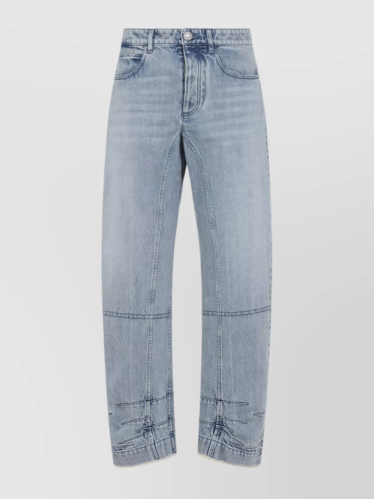 Shop Jil Sander 69 Denim Carrot Fit Trousers