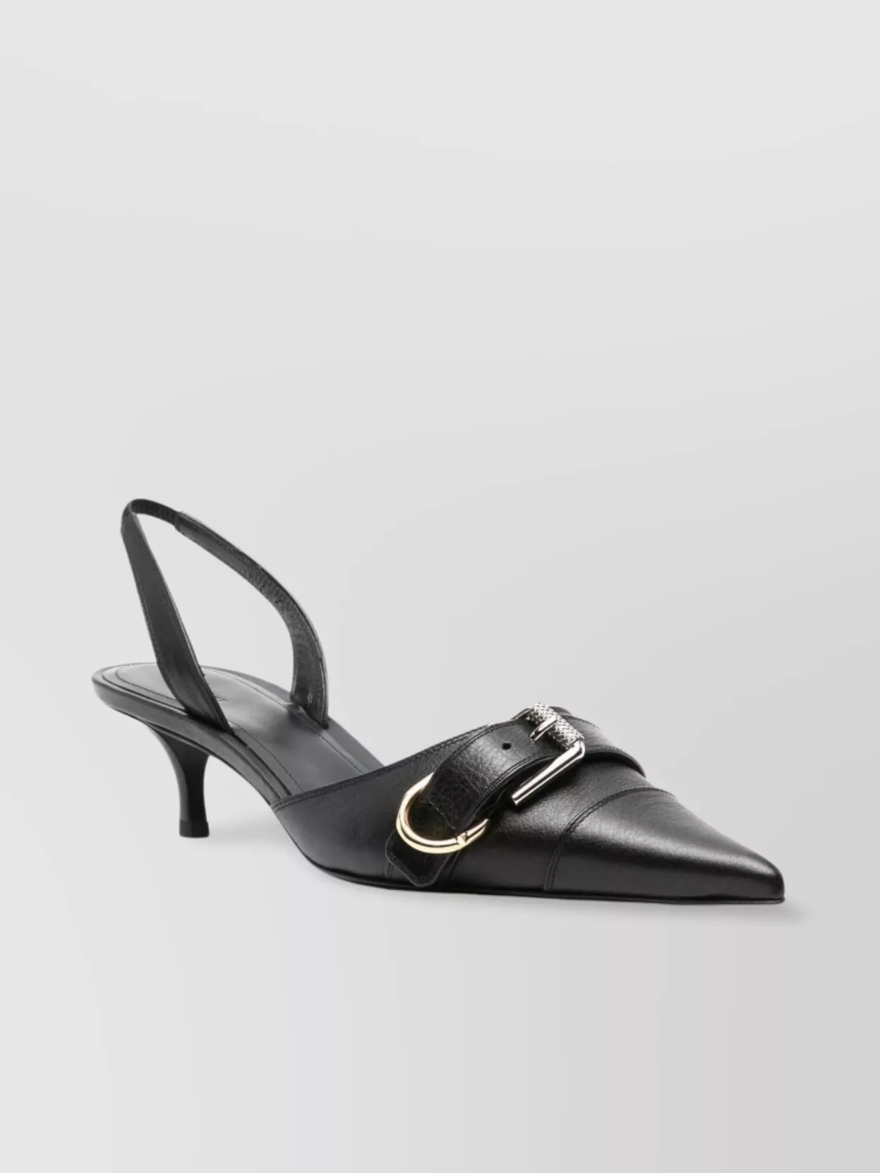GIVENCHY KITTEN HEEL PUMPS BUCKLE DETAIL 