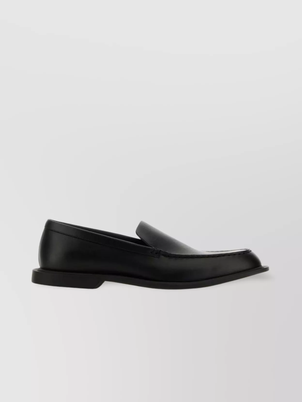 THE ROW NIC LEATHER LOAFERS ROUND TOE